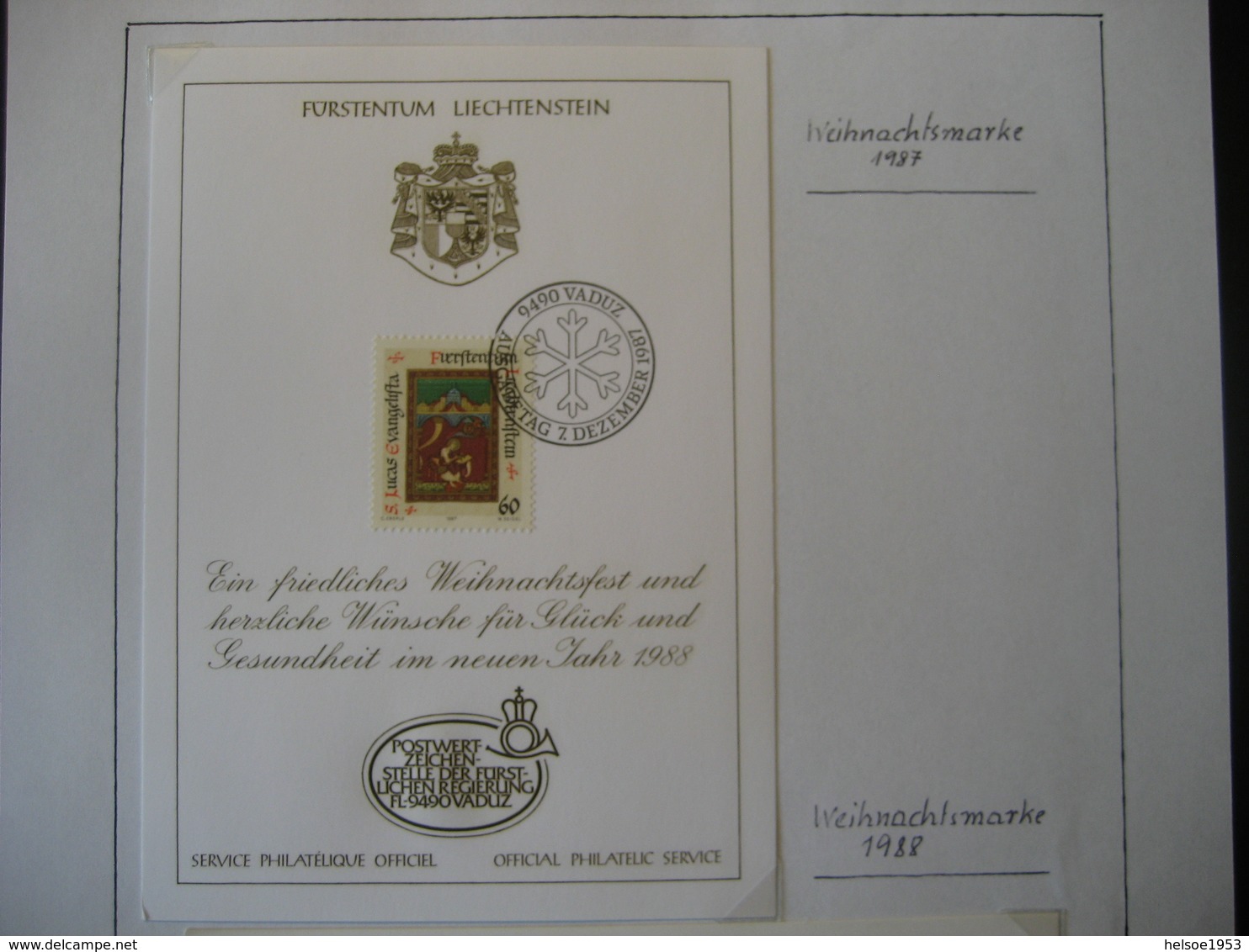 Liechtenstein- 2 FDC Glückwunschlarten Mi.Nr.932 Und 956 - Briefe U. Dokumente