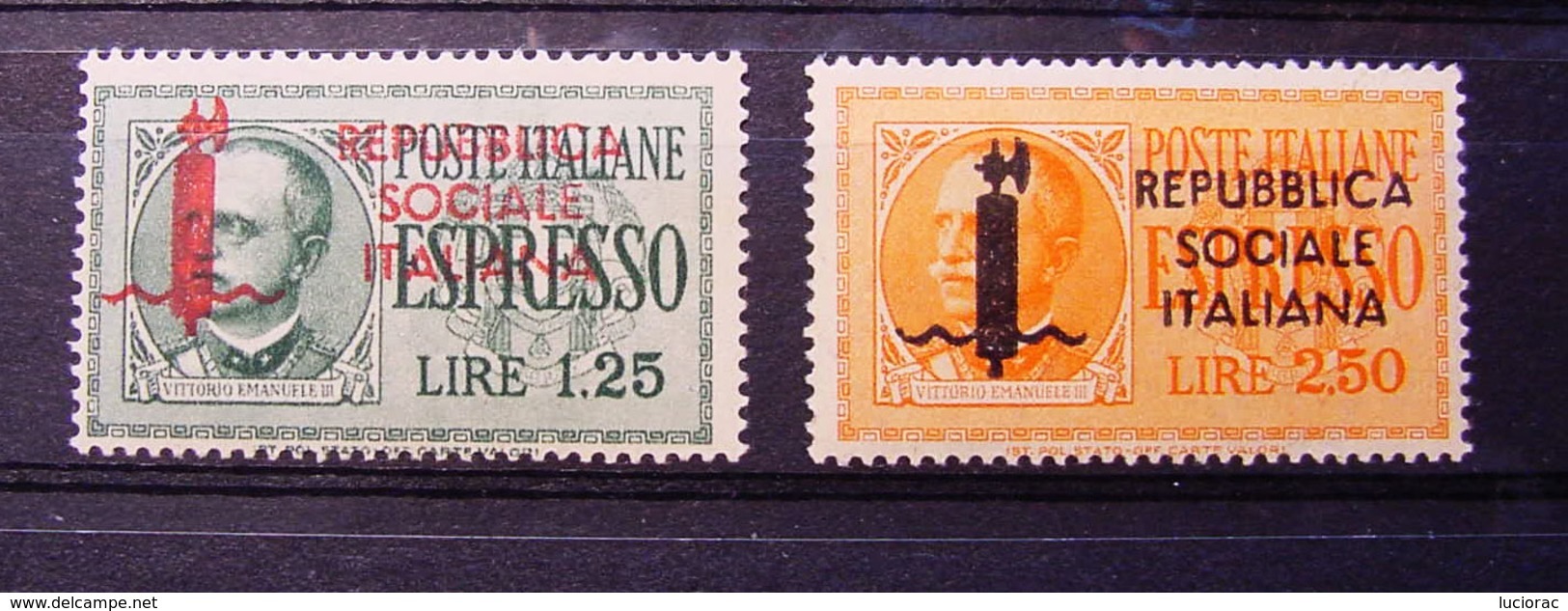 R.S.I. ESPRESSI 1944 SOVRASTAMPATI **  (S019) - Posta Espresso