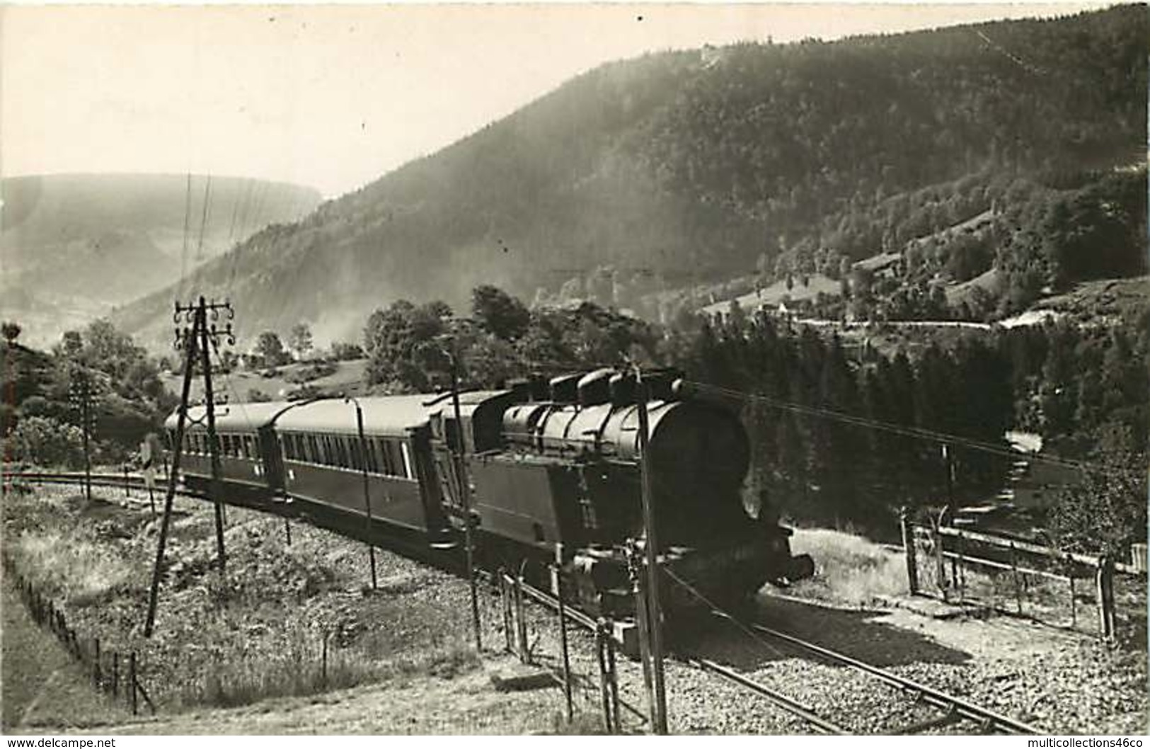 010620C - PHOTO VILAIN - CHEMIN DE FER TRAIN GARE - 63 P. LA BOURBOULE Thermal Express - La Bourboule