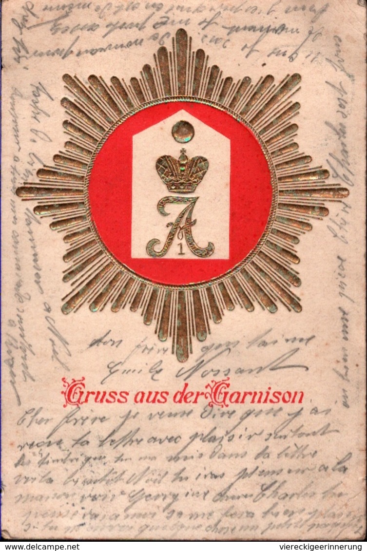 ! Schöne Alte Regiments Ansichtskarte Gruss Aus Der Garnison, Berlin, Militaria - Regiments