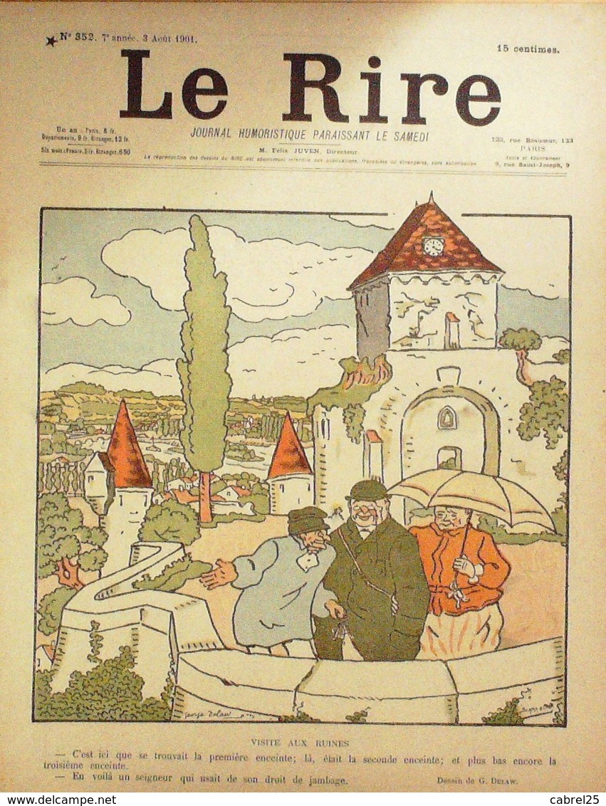 REVUE "LE RIRE"-1901-352-DELAW,AVELOT,IRIB,BERTIN,FRONT,MONNIER,FAIVRE - 1900 - 1949