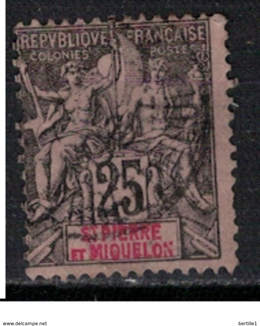 SAINT PIERRE ET MIQUELON          N°  YVERT    66  ( 2 )   OBLITERE       ( OB  7 / 40 ) - Used Stamps