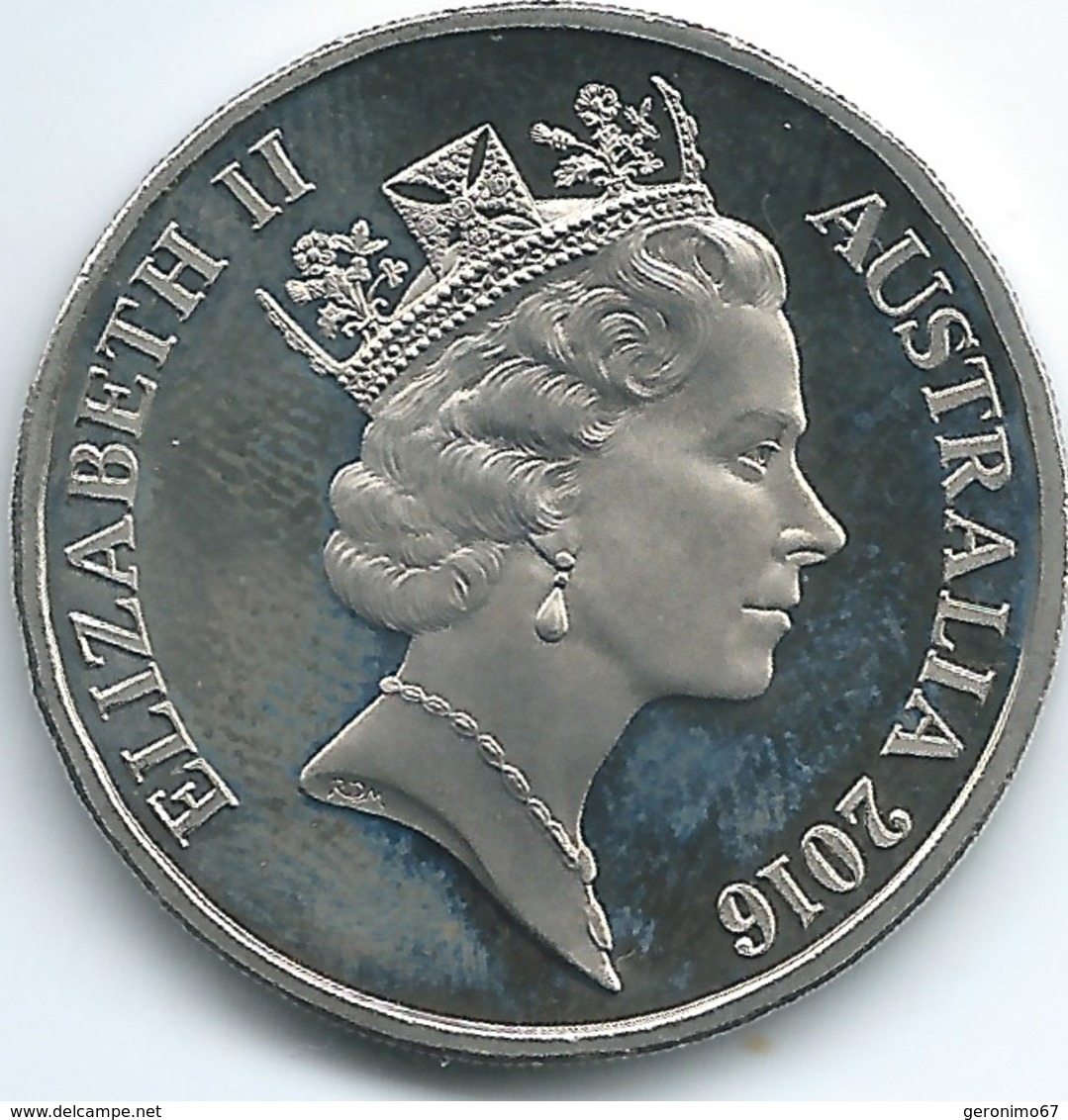 Australia - Elizabeth II - 20 Cents - 2016 - Queen's 90th Birthday - 3rd Portrait - KM82 - 9,108 Minted - 20 Cents