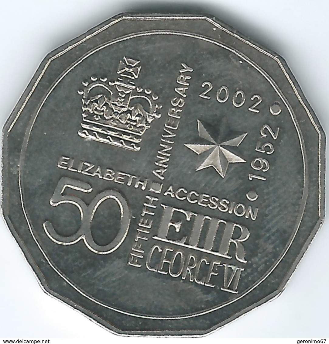 Australia - 2002 - Elizabeth II Golden Jubilee - KM645 - 50 Cents