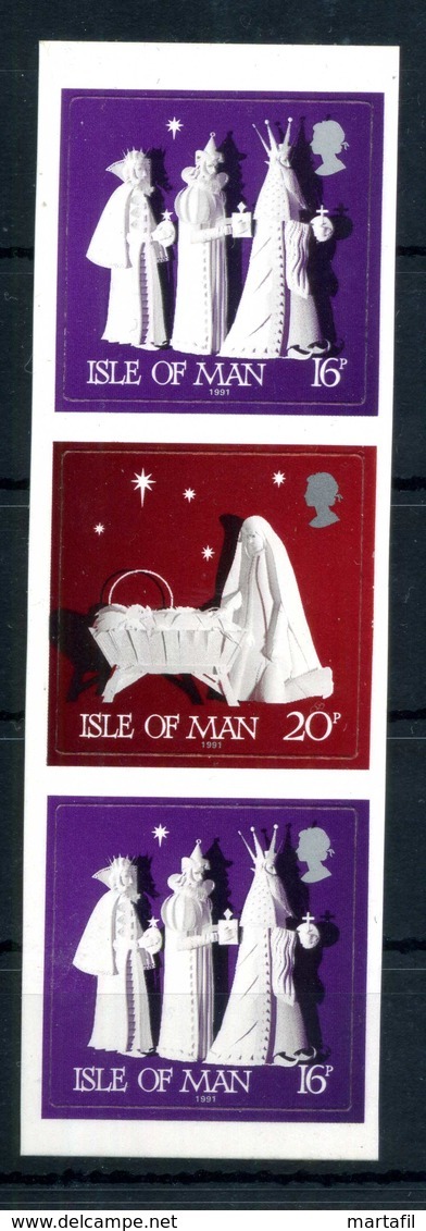 1991 MAN SET MNH ** 522/523 Autoadesivi - Isle Of Man