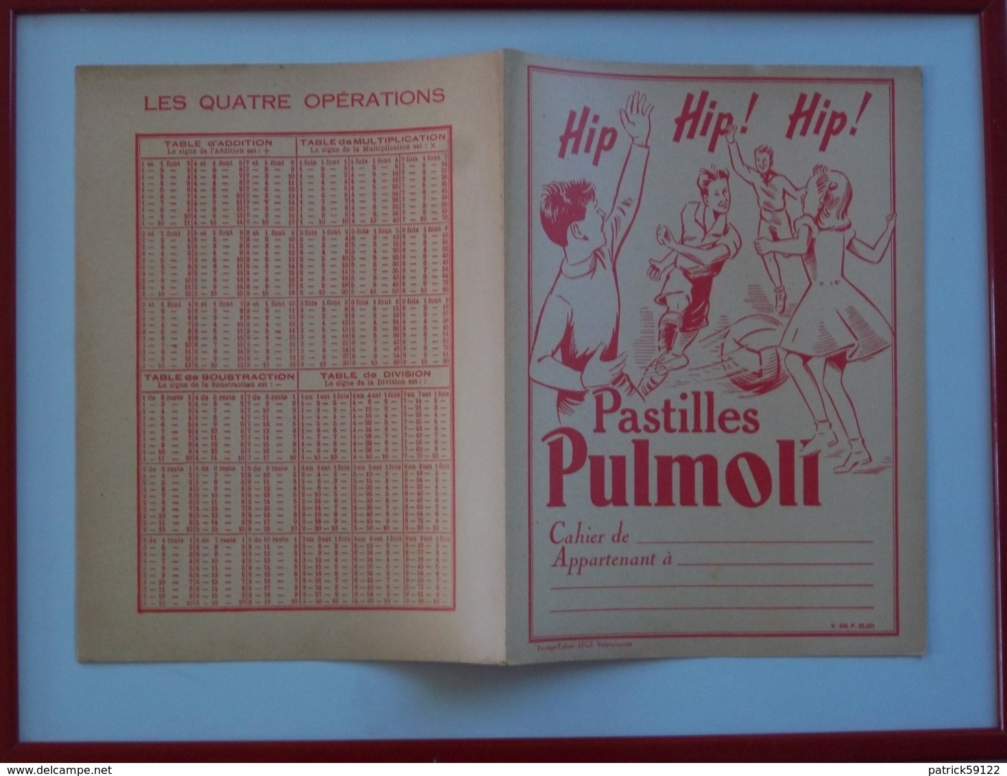 RARISSIME : PROTEGE CAHIER PASTILLES PULMOLL  (  EFGE  VALENCIENNES ) - Book Covers