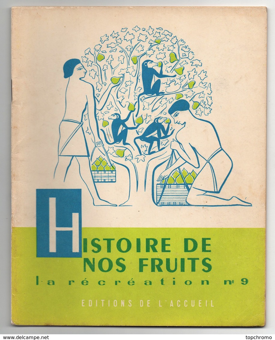 Revue Illustrée Histoire De Nos Fruits N°9 Editions De L'accueil 1956 J. Mérand 32 Pages - Unclassified