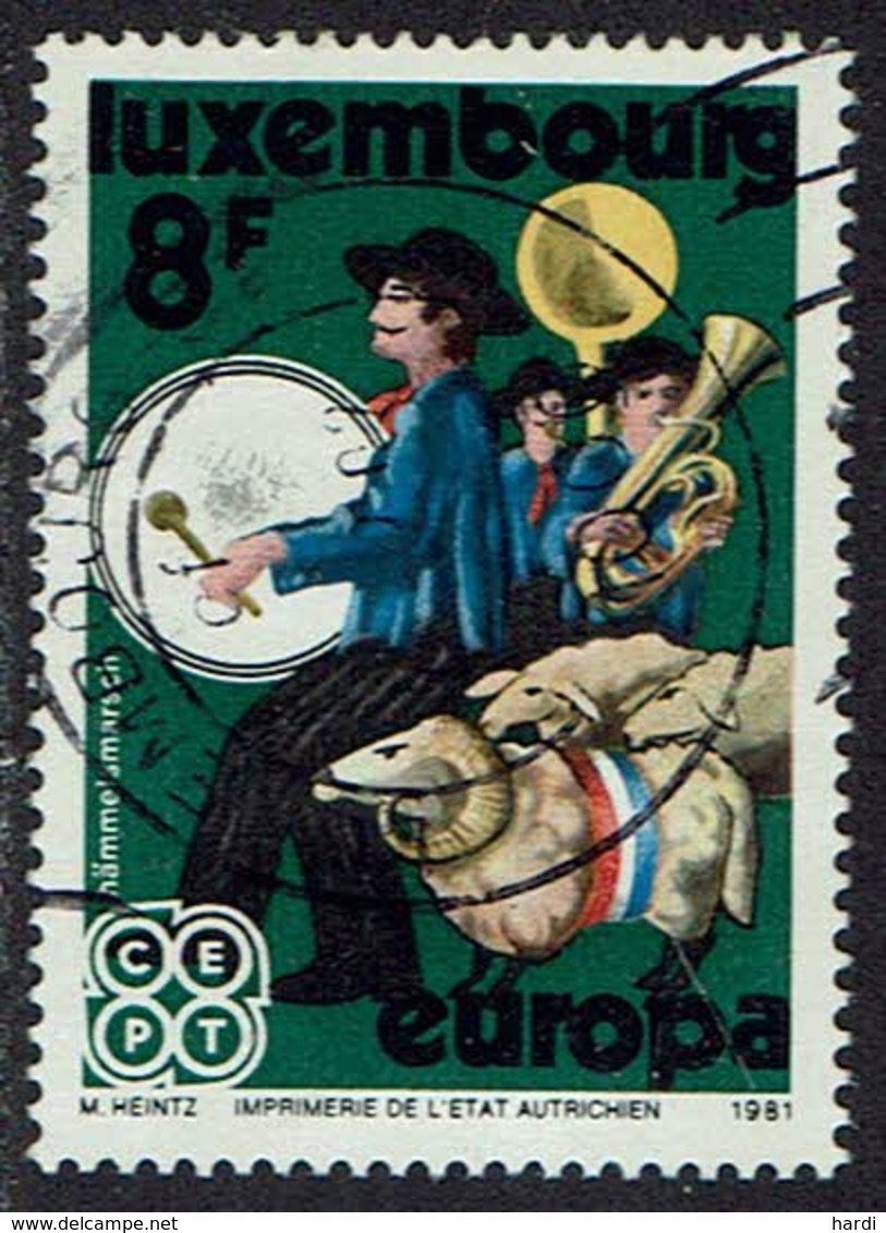 Luxemburg 1981, MiNr 1031, Gestempelt - Gebraucht