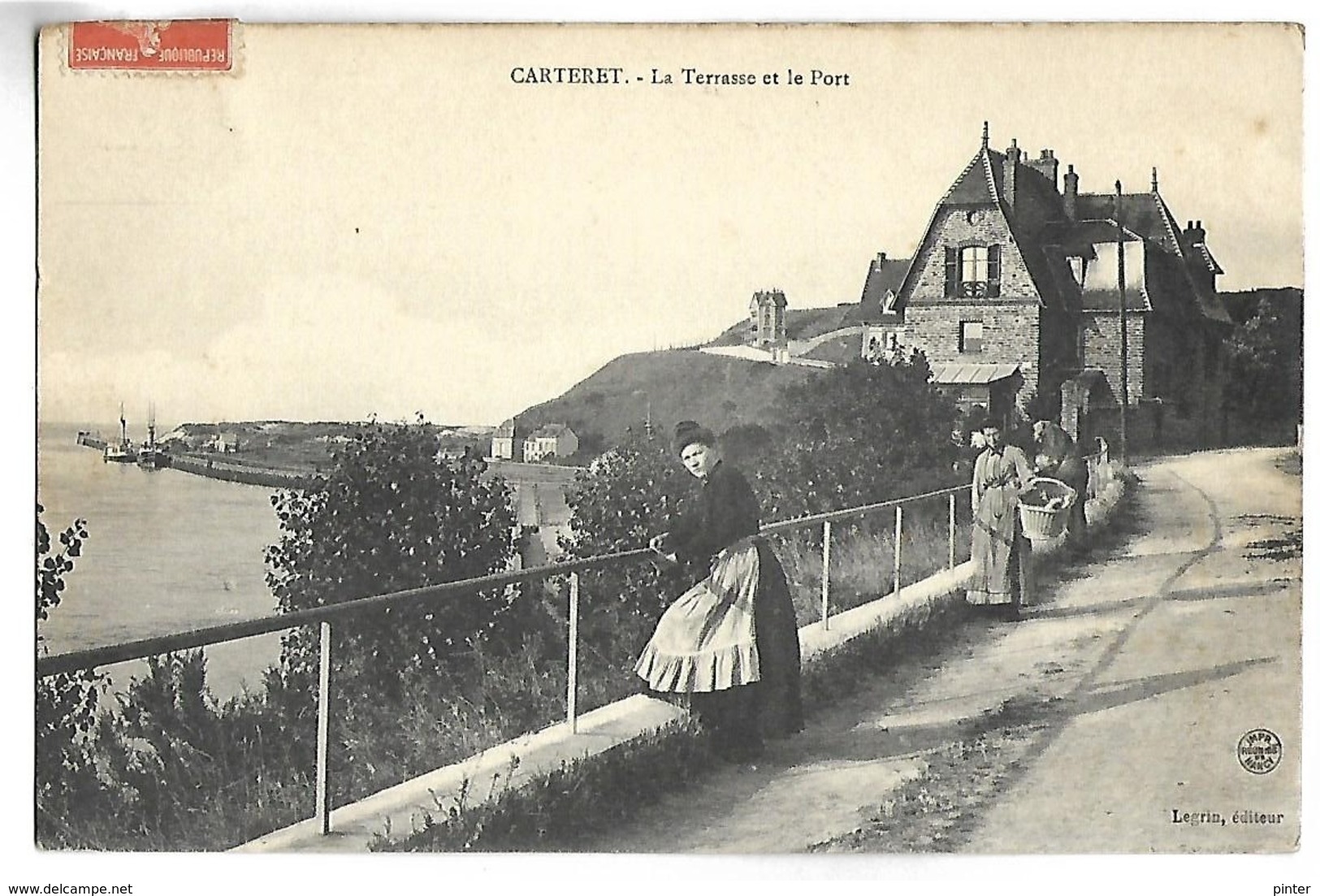 CARTERET - La Terrasse Et Le Port - Carteret