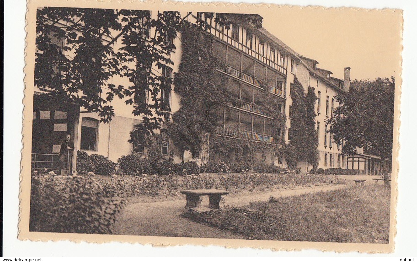 Postkaart-Carte Postale BUIZINGEN Sanatorium Rose De La Reine - Galeries De Cure (B292) - Halle