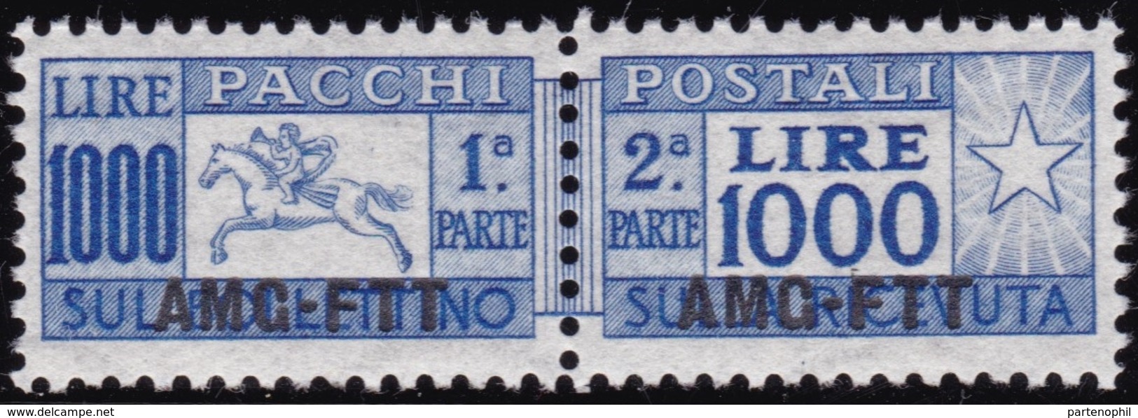 Trieste - 362 ** Pacchi Postali 1946-7 - Soprastampati N. 26I. Cat. € 300,00. SPL - Postal And Consigned Parcels