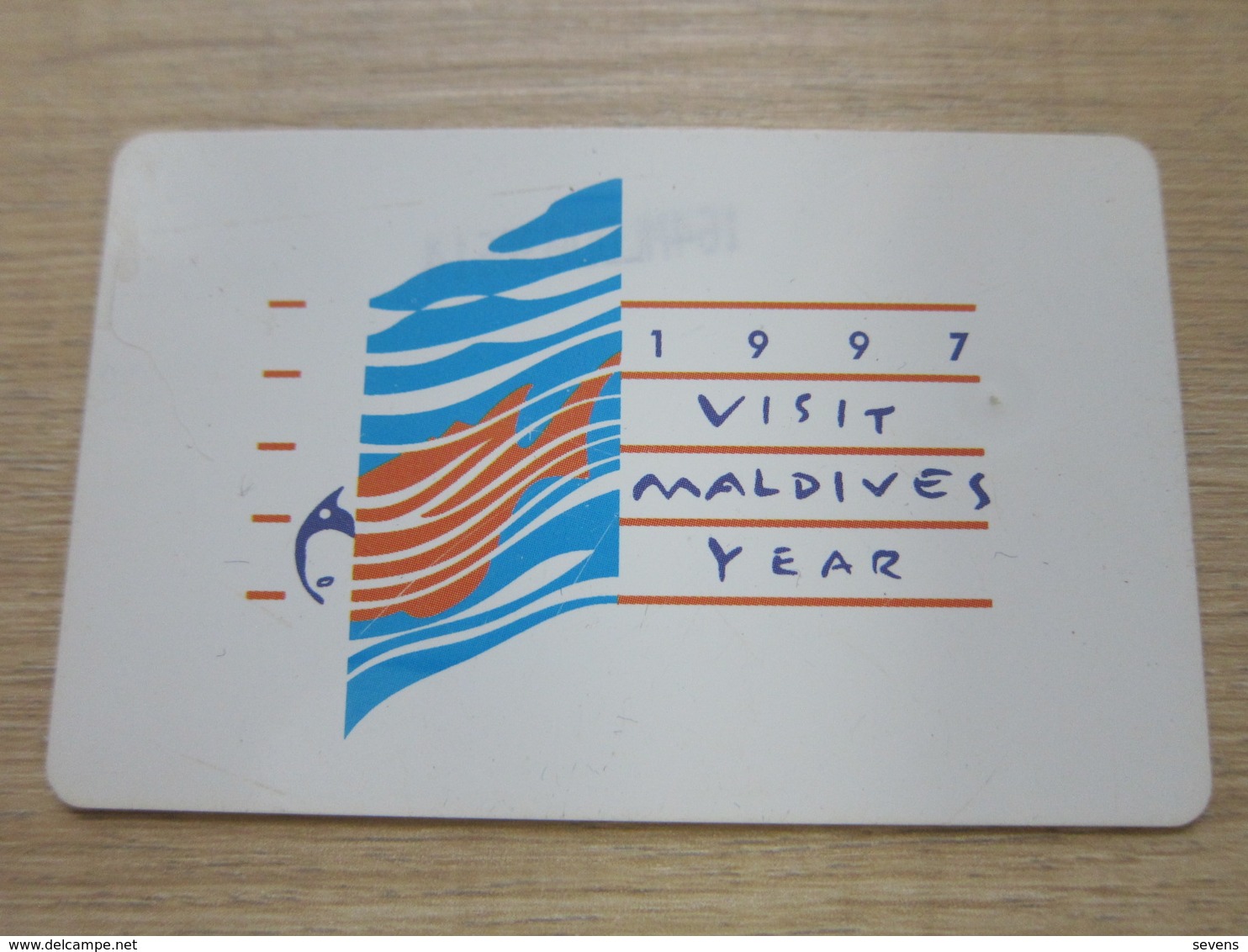 1997 Visit Maldives Year,fish, Used With Some Scratch - Maldives