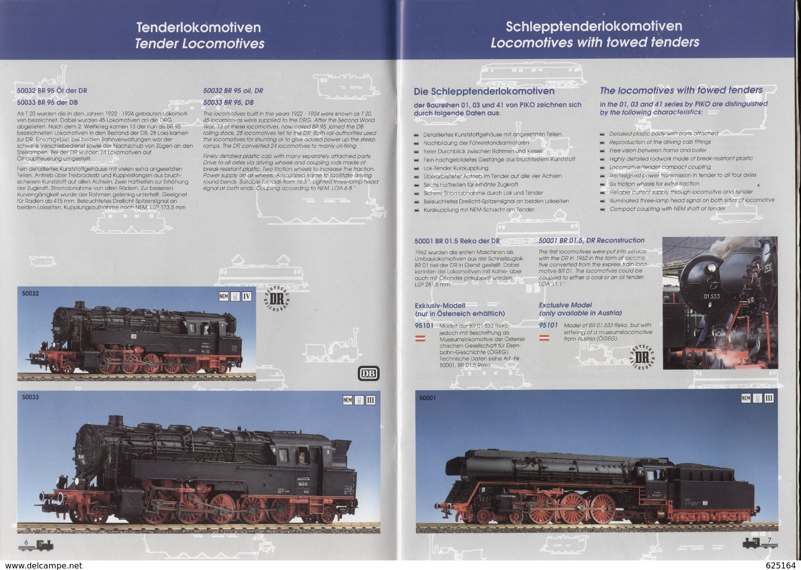 Catalogue PIKO 1994 Modelleisenbahnen HO + Preis DM - German