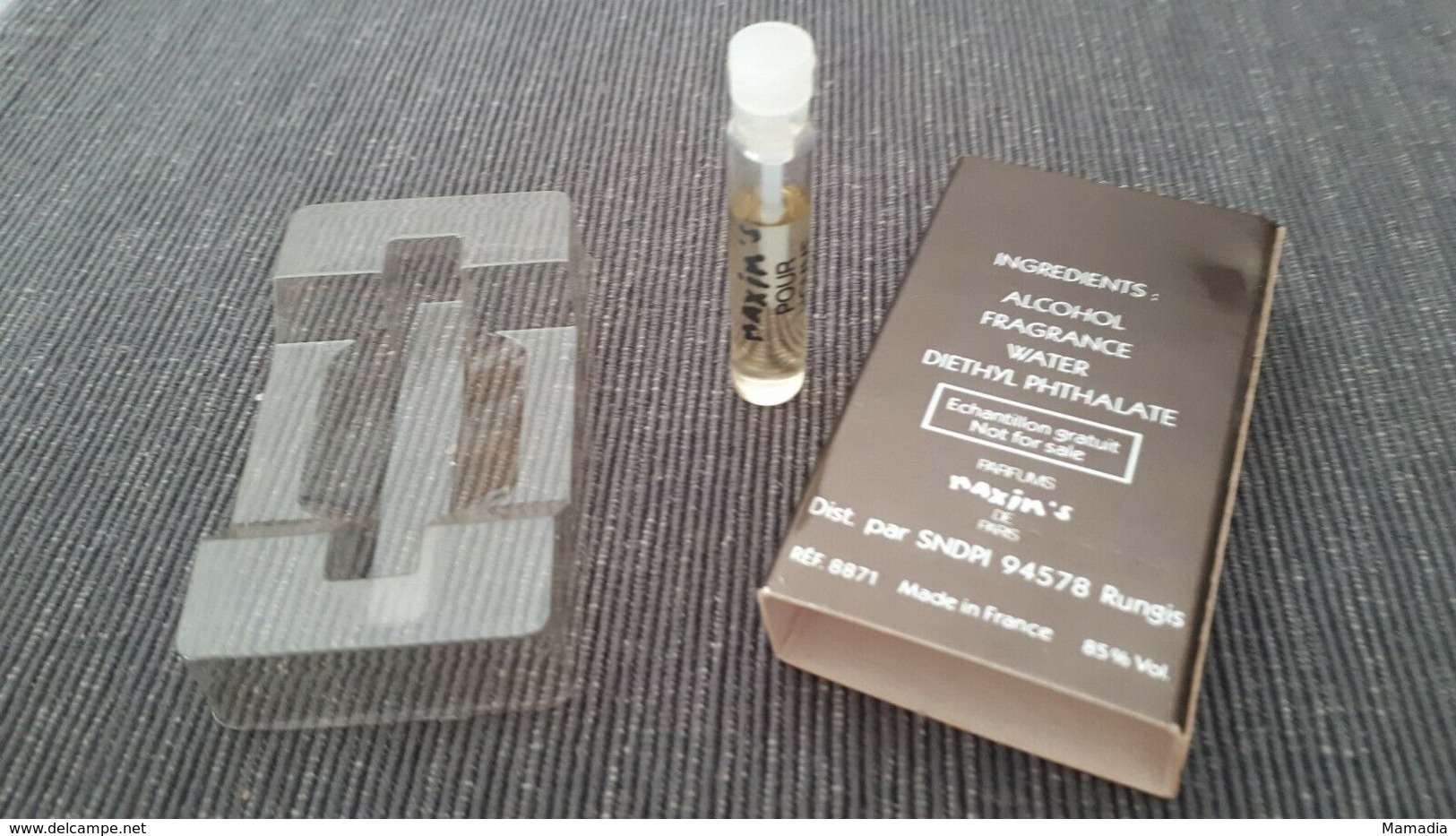 ÉCHANTILLON PARFUM HOMME MAXIM'S POUR HOMME EAU DE TOILETTE 2ML POUR COLLECTION - Perfume Samples (testers)
