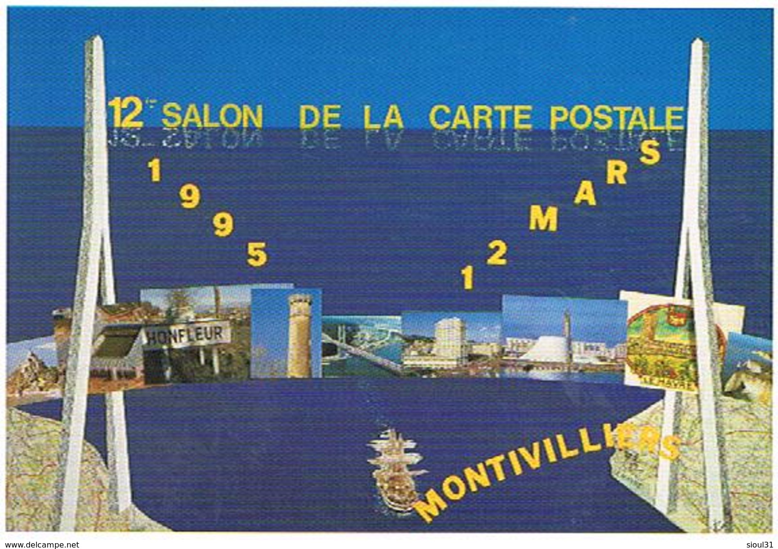 SALON  DE LA CARTE POSTAL  MONTIVILLIERS    CPM    TBE  RE07 - Bourses & Salons De Collections