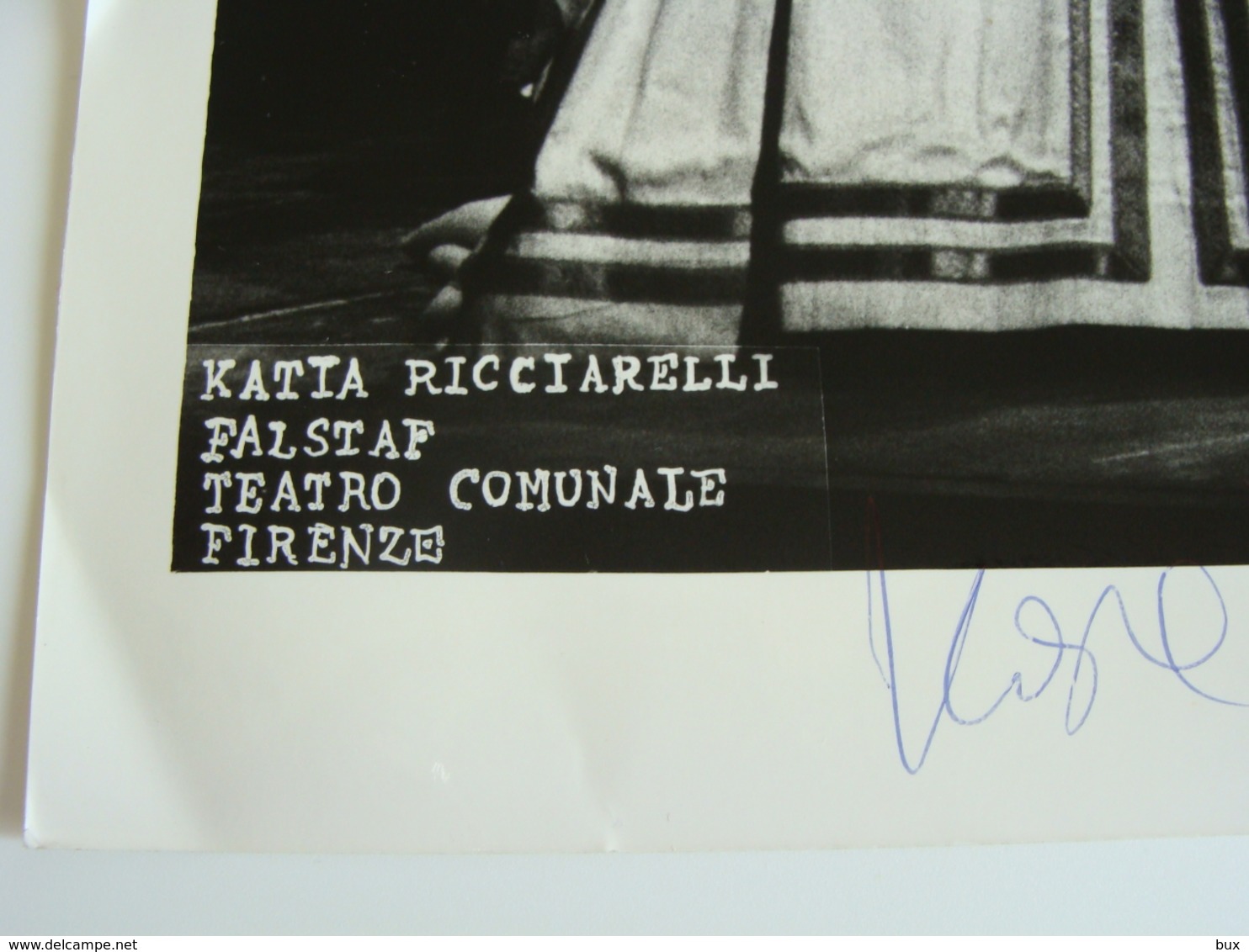 KATIA RICCIARELLI AUTOGRAFATA  ENORME FOTO  MARCHIORI  TEATRO FIRENZE  THEATRE   Théâtre STAGIONE LIRICA OPERA - Theatre, Fancy Dresses & Costumes