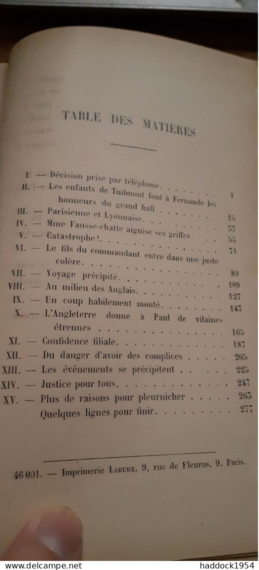 Le Secret Des Tilleuls CHERON DE LA BRUYERE Hachette 1901 - Bibliotheque Rose