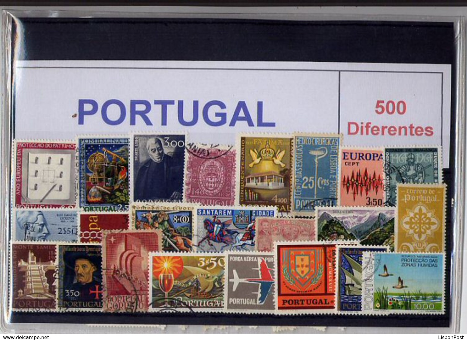 Portugal PACKAGE, PAQUET, 500 DIFFERENT Stamps - Lotes & Colecciones