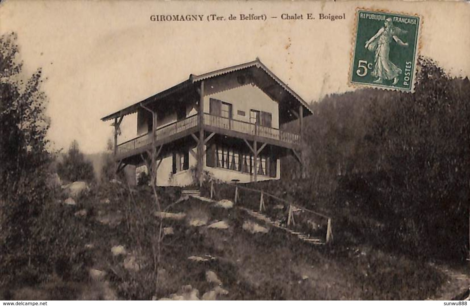 90 - Giromagny - Chalet E. Boigeol (Edition Franchebois) - Giromagny