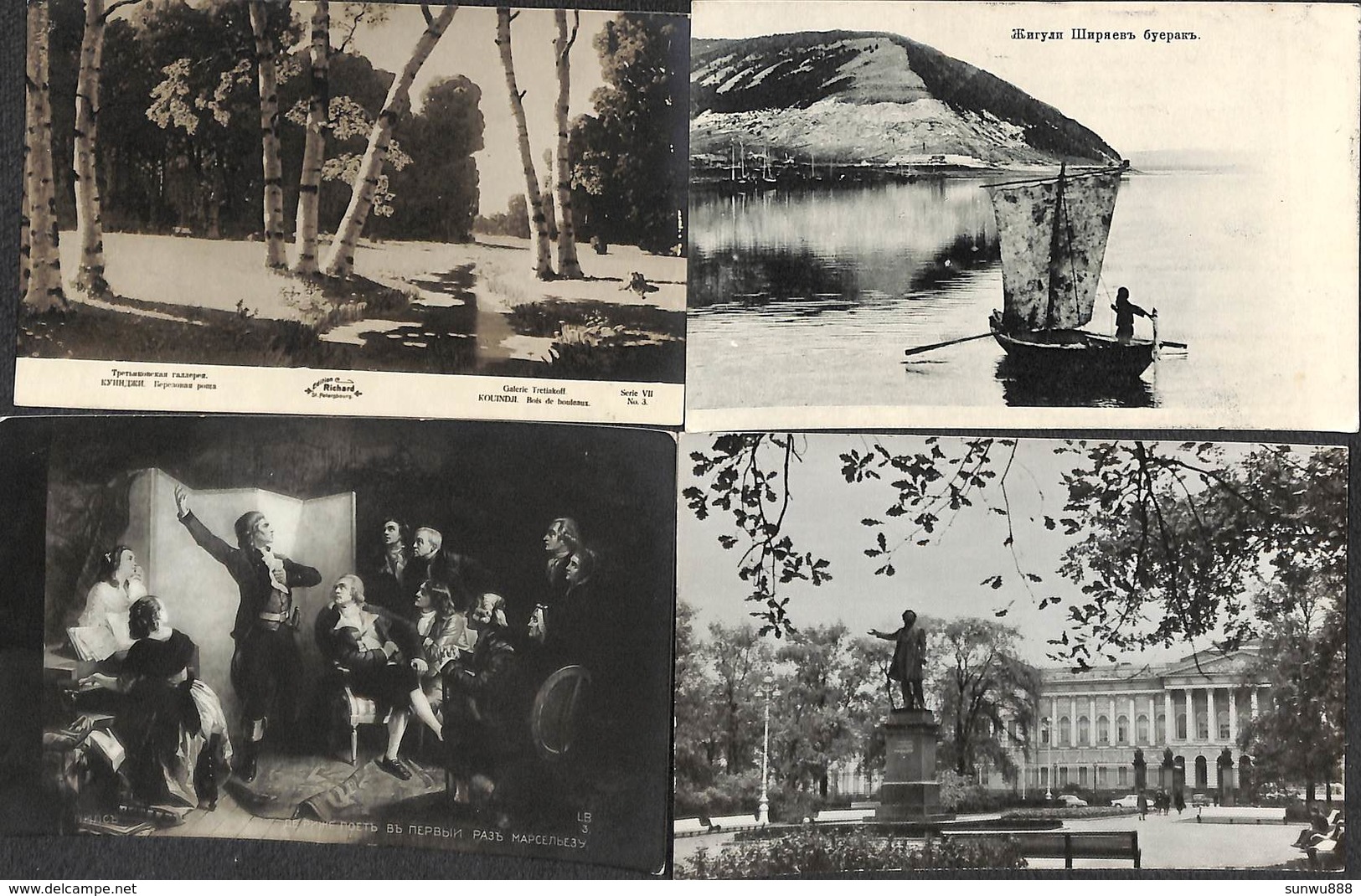 Russia - Lot 4 Postcards (Volga, Edition Richard +... ???) (gentle Price) - Russia