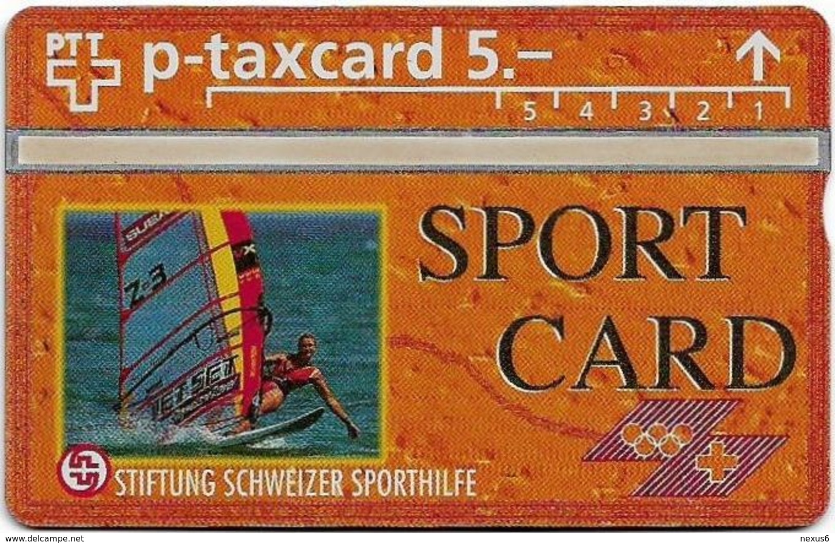 Switzerland - Swisscom (L&G) - Sporthilfe - KP100.13 - Surfing - 407L - 07.1994, 5Fr, 1.000ex, Mint - Zwitserland