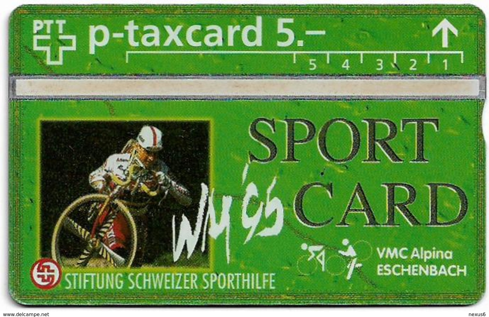 Switzerland - Swisscom (L&G) - Sporthilfe - KP100.14 - Radquer - 408L - 08.1994, 5Fr, 2.000ex, Mint - Schweiz