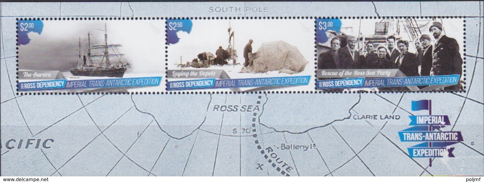 Ross, Bloc N°10 (Expédition De L'Endurance : Aurore, Campement, Rescapés) Neuf ** - Unused Stamps