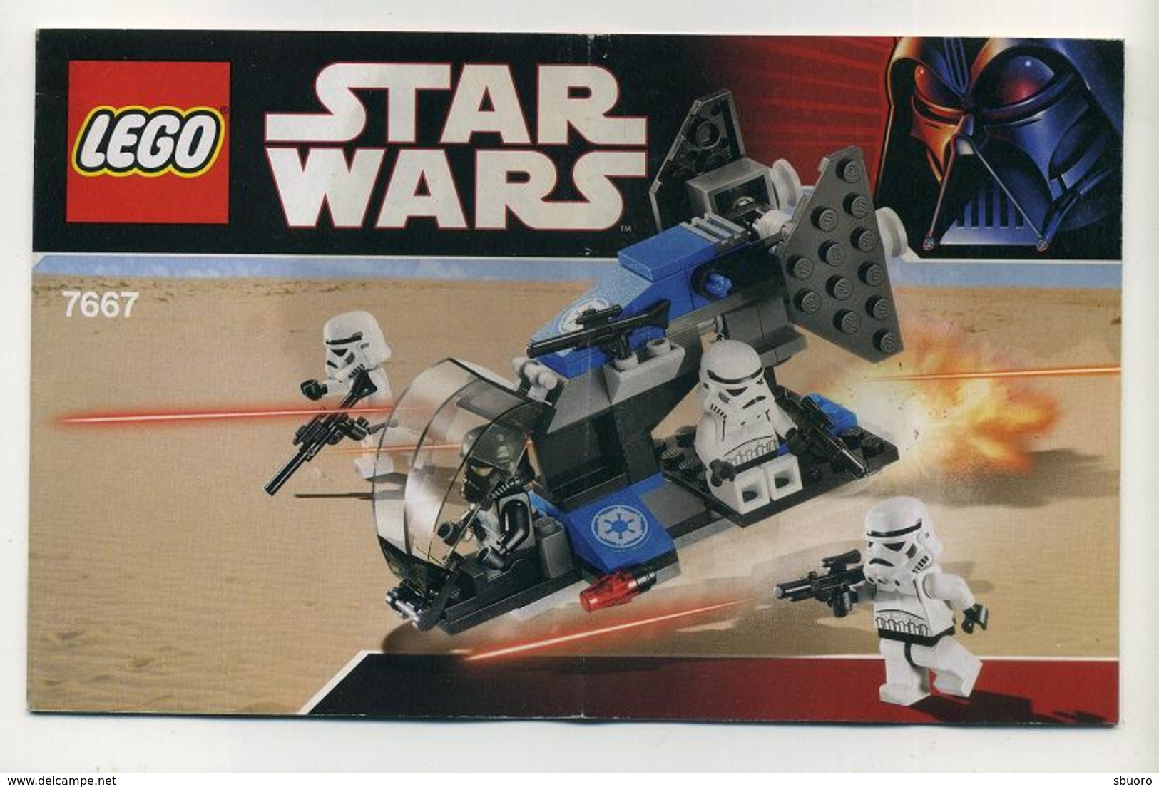 Notice De Montage Lego Star Wars Boîte Numéro 7667 - Plans