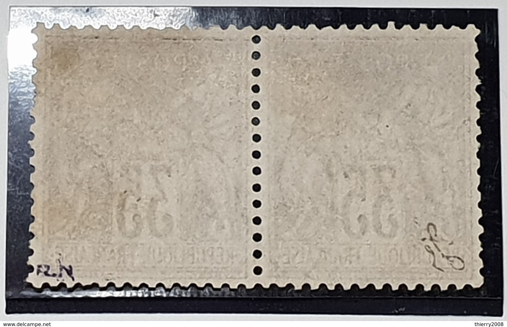 Sage N° 93 Avec Oblitération Cachet à Date En Paire Avec Bon Centrage  TTB - 1876-1898 Sage (Type II)