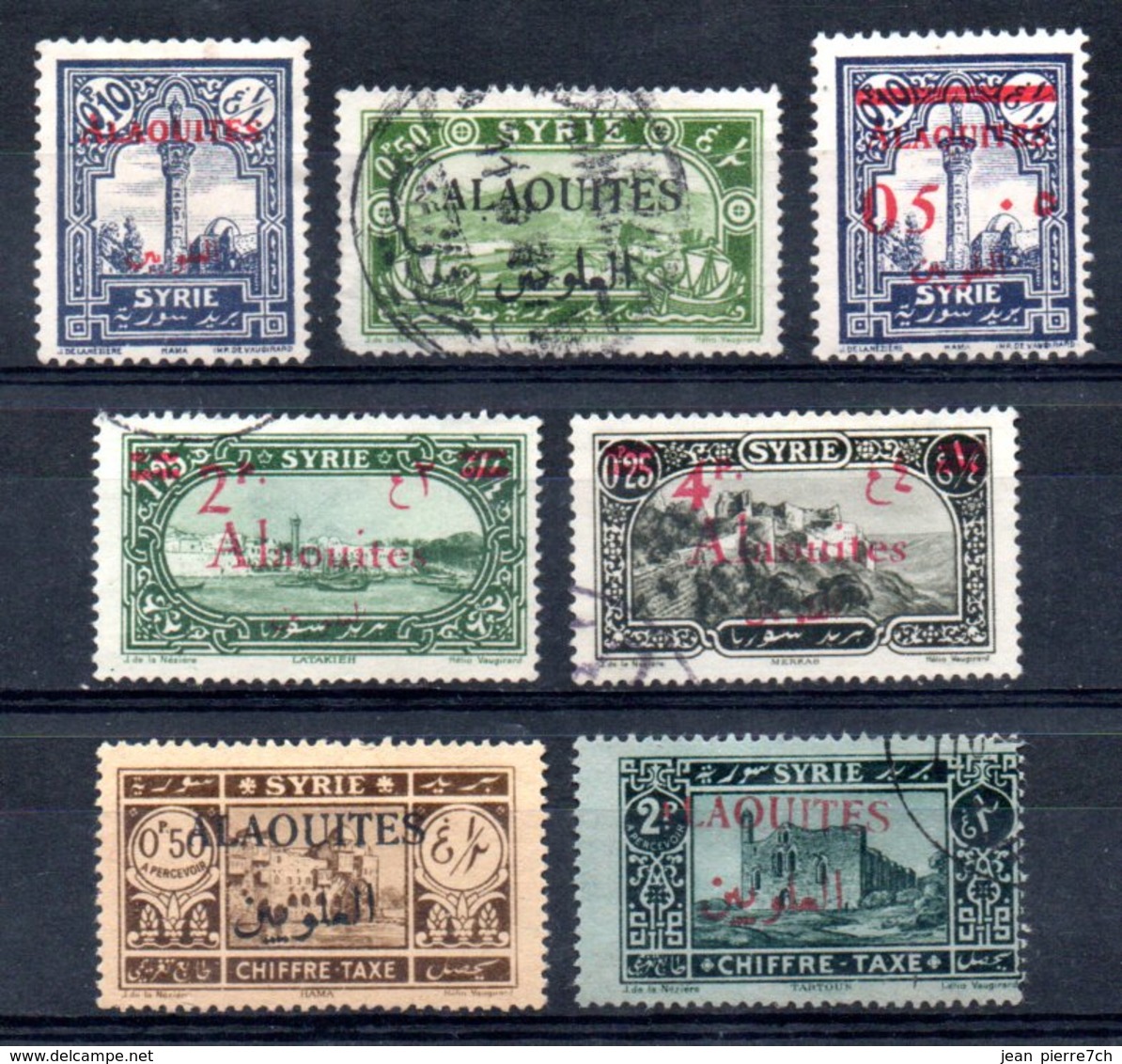 Alaouites Y&T  42°, 43°, T 6°, T 8° (22*, 24° Déf, 41* Offerts) - Used Stamps