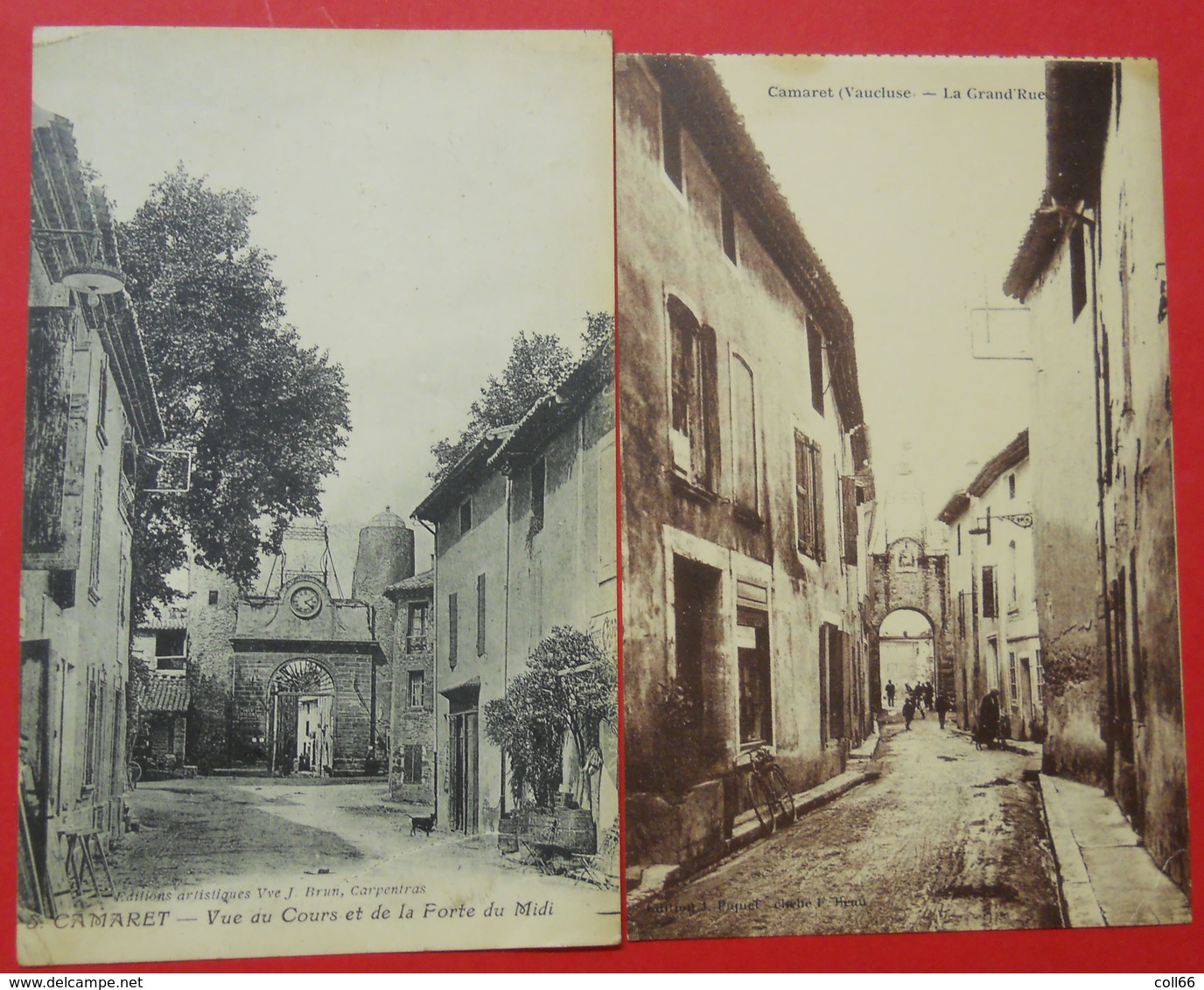 84 Camaret 1923y-24 Collection De 5 Cartes Postales Dont Animées Dos Scanné éditeur 4 Piquet 1 Vve Brun - Camaret Sur Aigues