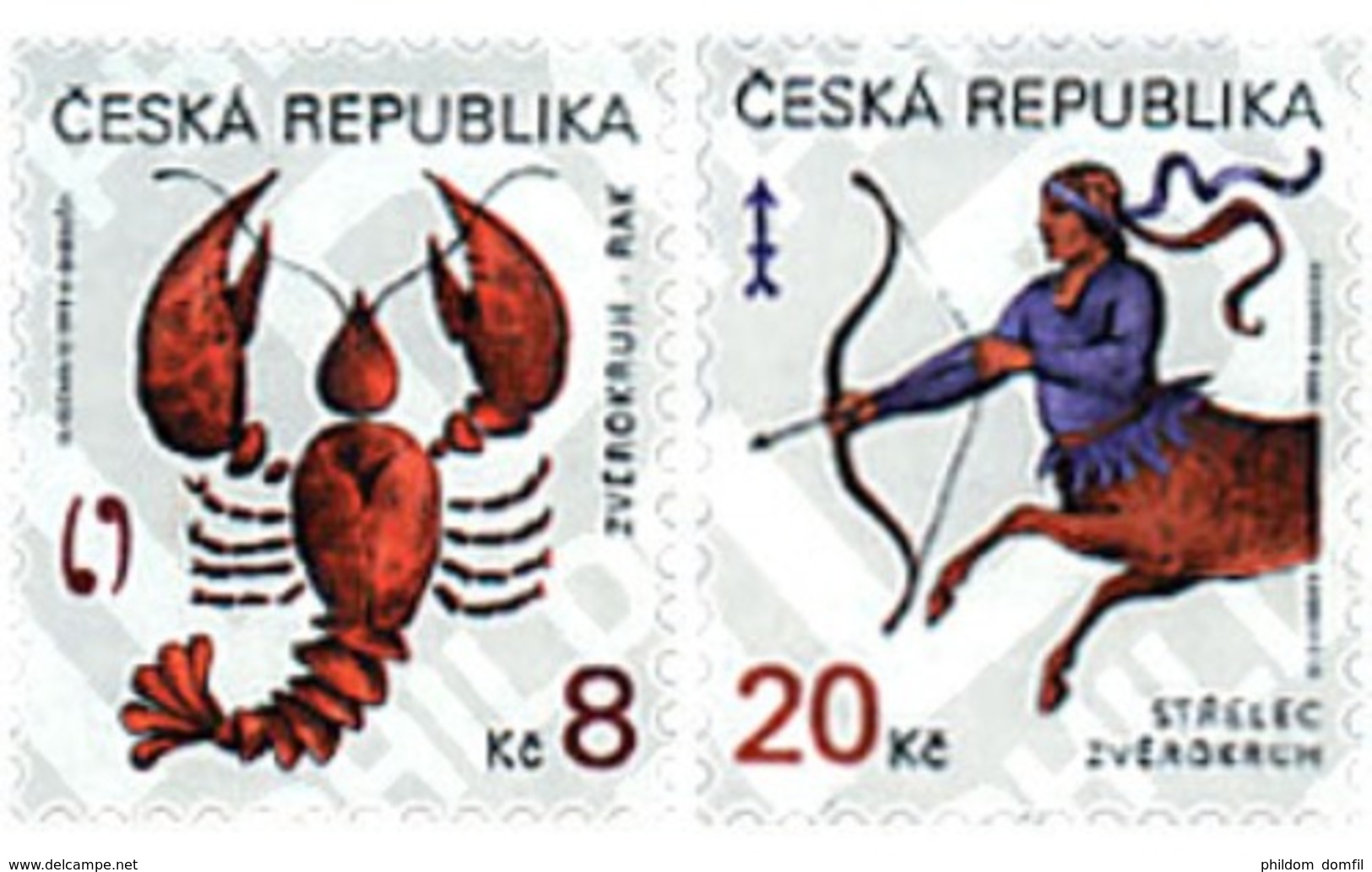 Ref. 51339 * MNH * - CZECH REPUBLIC. 1999.  ZODIAC SIGNS . SIGNOS DEL ZODIACO - Nuovi