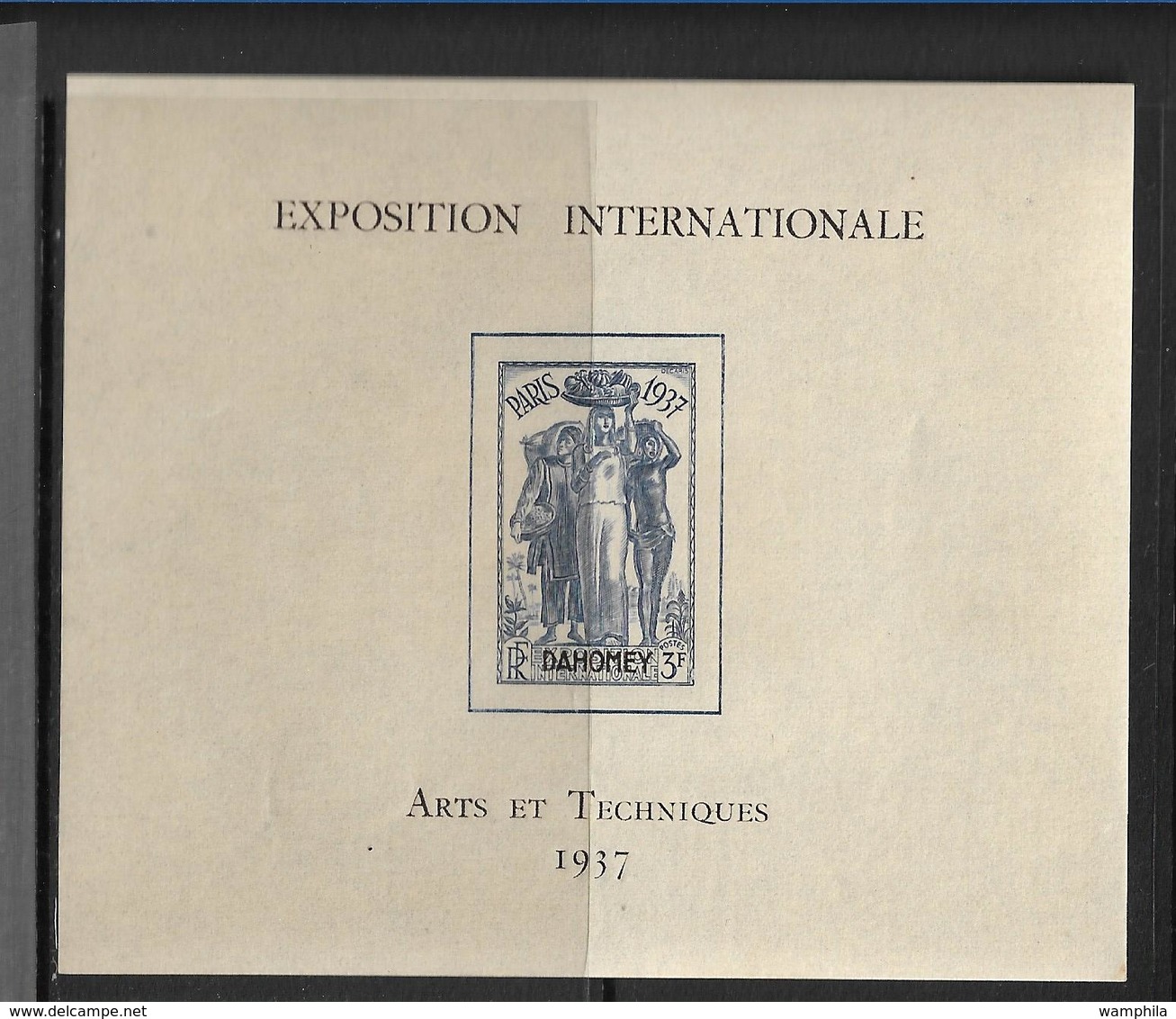 Dahomey Bloc N°1** De L'expo De 1937 - Altri & Non Classificati