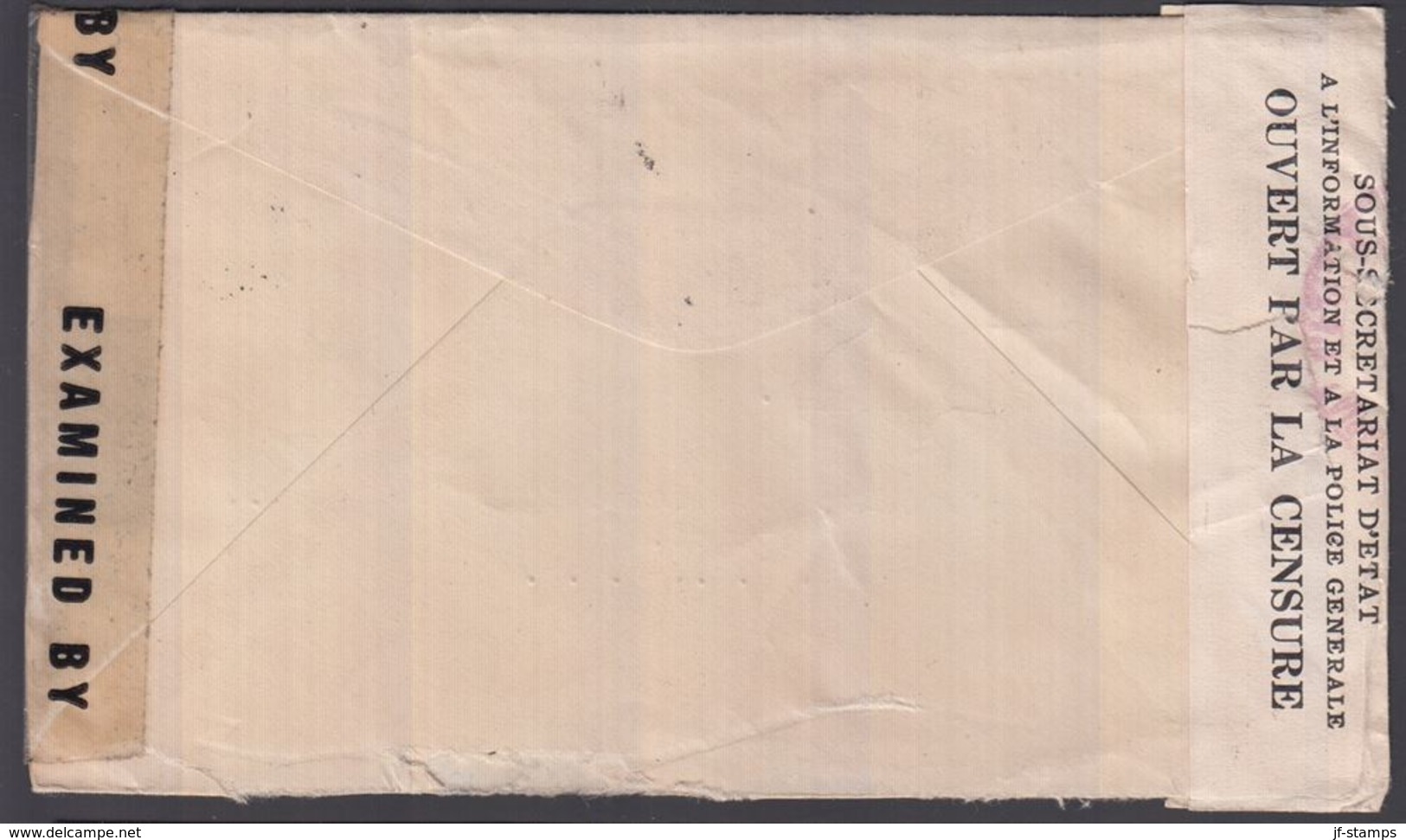 1945. HAITI. 25 + 35 C RED CROSS + 5 C On Cover To New York  From PORT-AU-PRINCE HAIT... (Michel 322-323+) - JF362138 - Haití