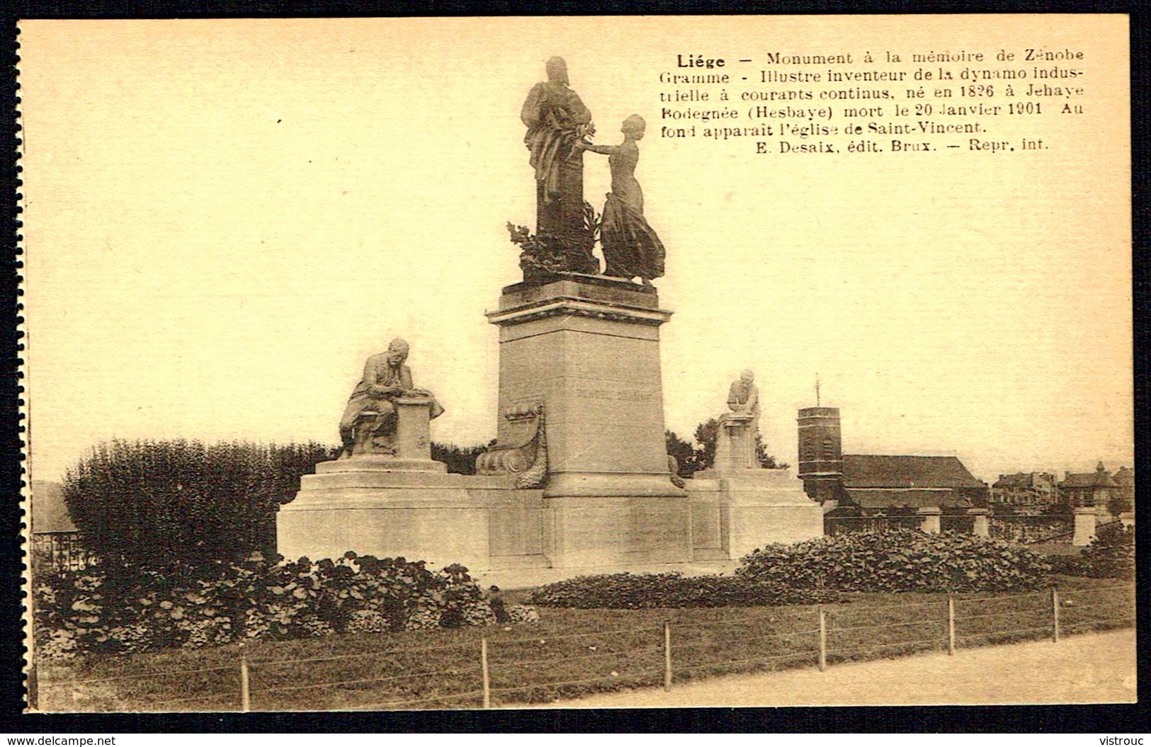 LIEGE / LUIK - Monument à La Mémoire De Zénobe GRAMME - Non Circulé - Not Circulated - Nicht Gelaufen. - Luik