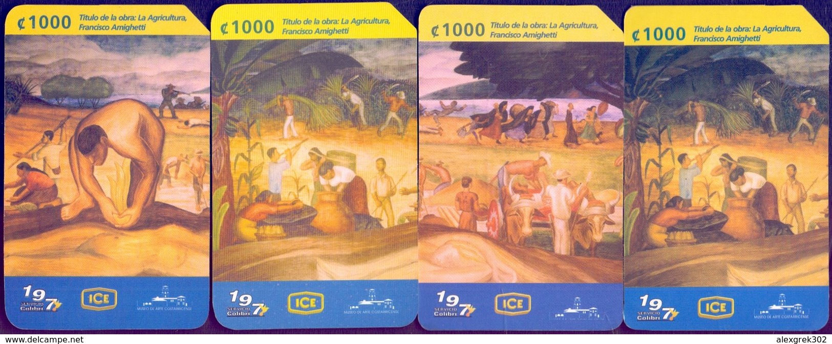 Used Phone Cards Costa Rica - Рainting 4V. - Costa Rica