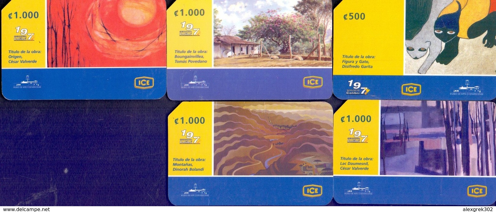 Used Phone Cards Costa Rica - Рainting 5V. - Costa Rica