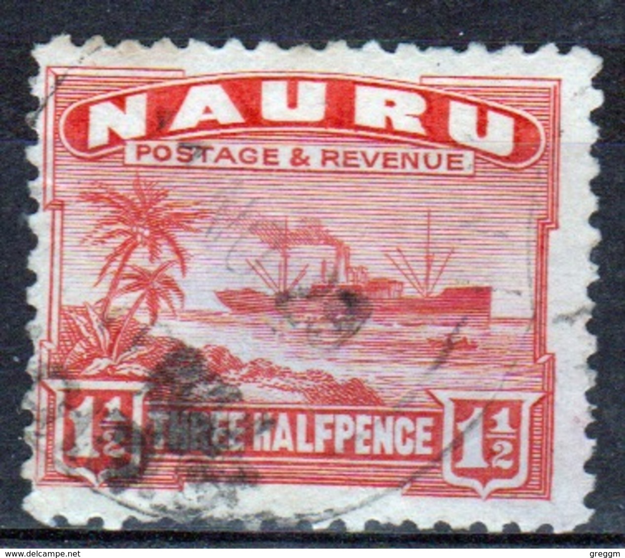 Nauru 1½d Definitive Stamp From 1924.  This Is In Fine Used Condition. - Nauru