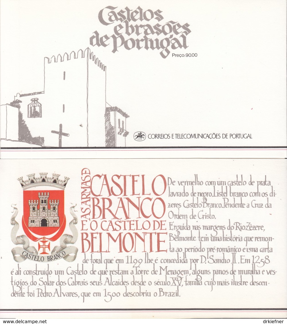 PORTUGAL  Markenheftchen Mit 4x 1699, Gestempelt, Portugiesische Burgen Und Schlösser, 1986 - Carnets