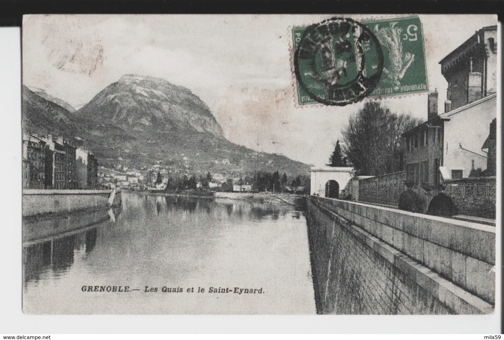 Grenoble. Les Quais Et Le Saint Eynard. De Michel à M. Philibert Paviot à Lyon. 1911. - Grenoble