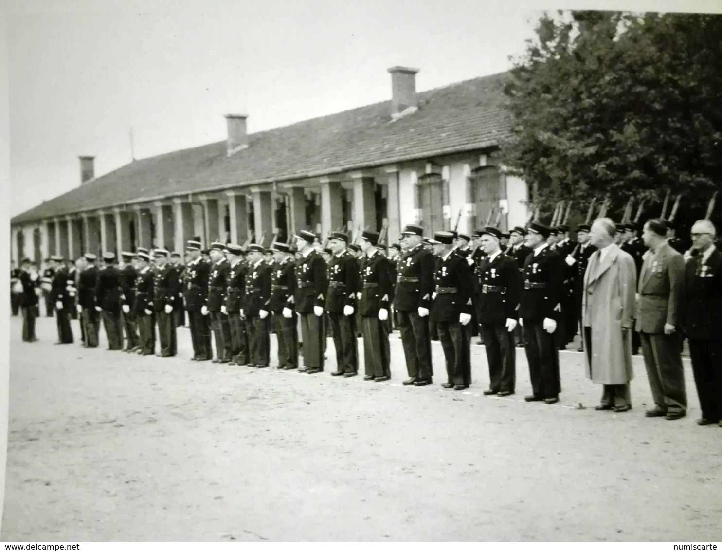 Lot 9 Petites Photos GENDARMERIE - Garde DARRAS Marmande, Nogent, Boppard, Chaumont 1952, 1939, 1947 - War, Military