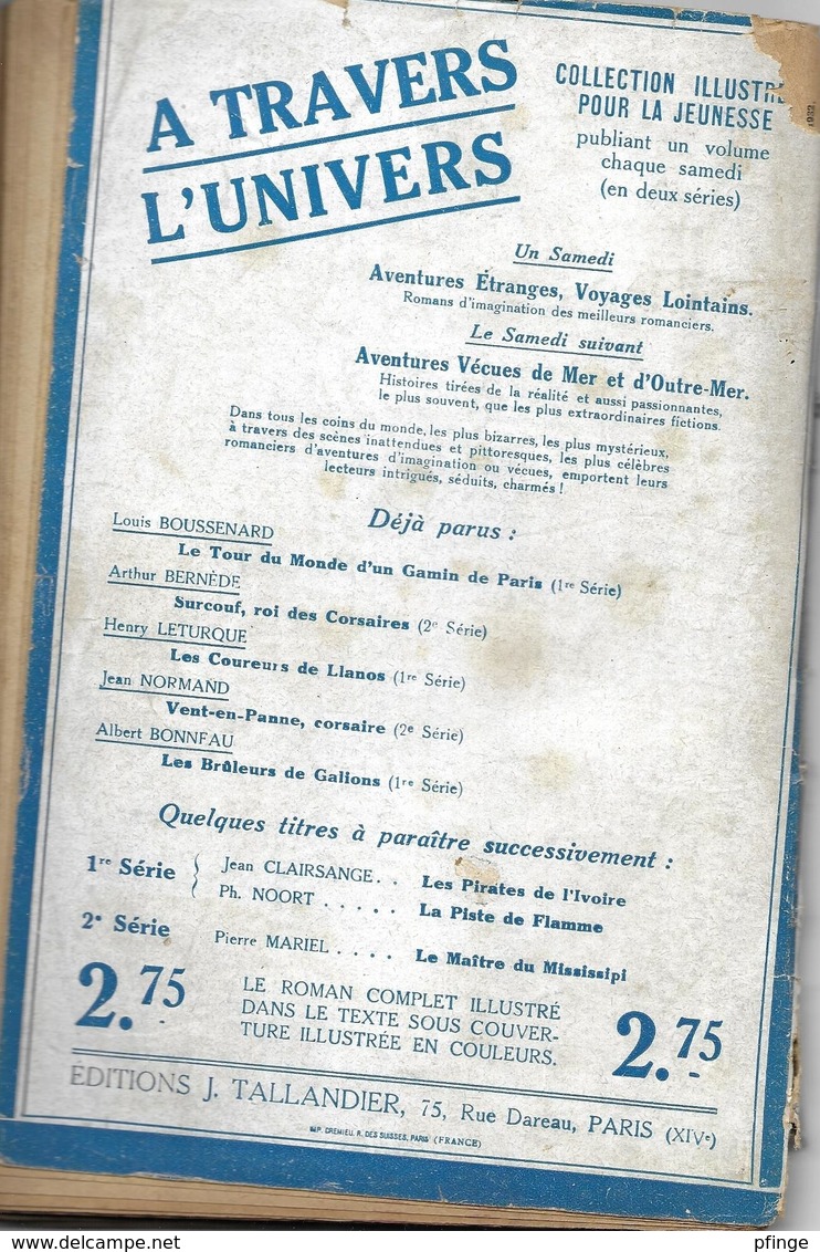 Jean Bart, Dieu Des Mers Par Arthur Bernède - A Travers L'univers N°6 - Historisch