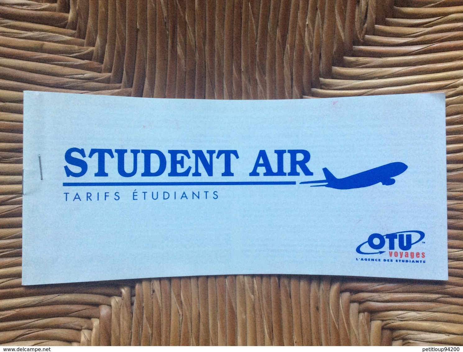 STUDENT AIR  OTU Voyages AEROFLOT Billet De Passage Et Recu Bagage/Passenger Ticket And Bag Check PARIS>MOSCOU>PARIS - Billetes