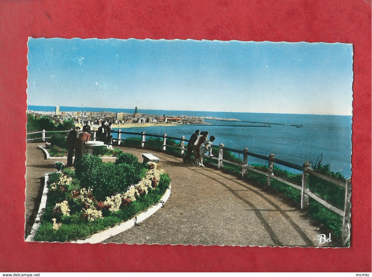 CPSM Petit Format  - Sainte Adresse - Table D'Orientation Et Vue De L'entrée Du Port Du Havre - Sainte Adresse