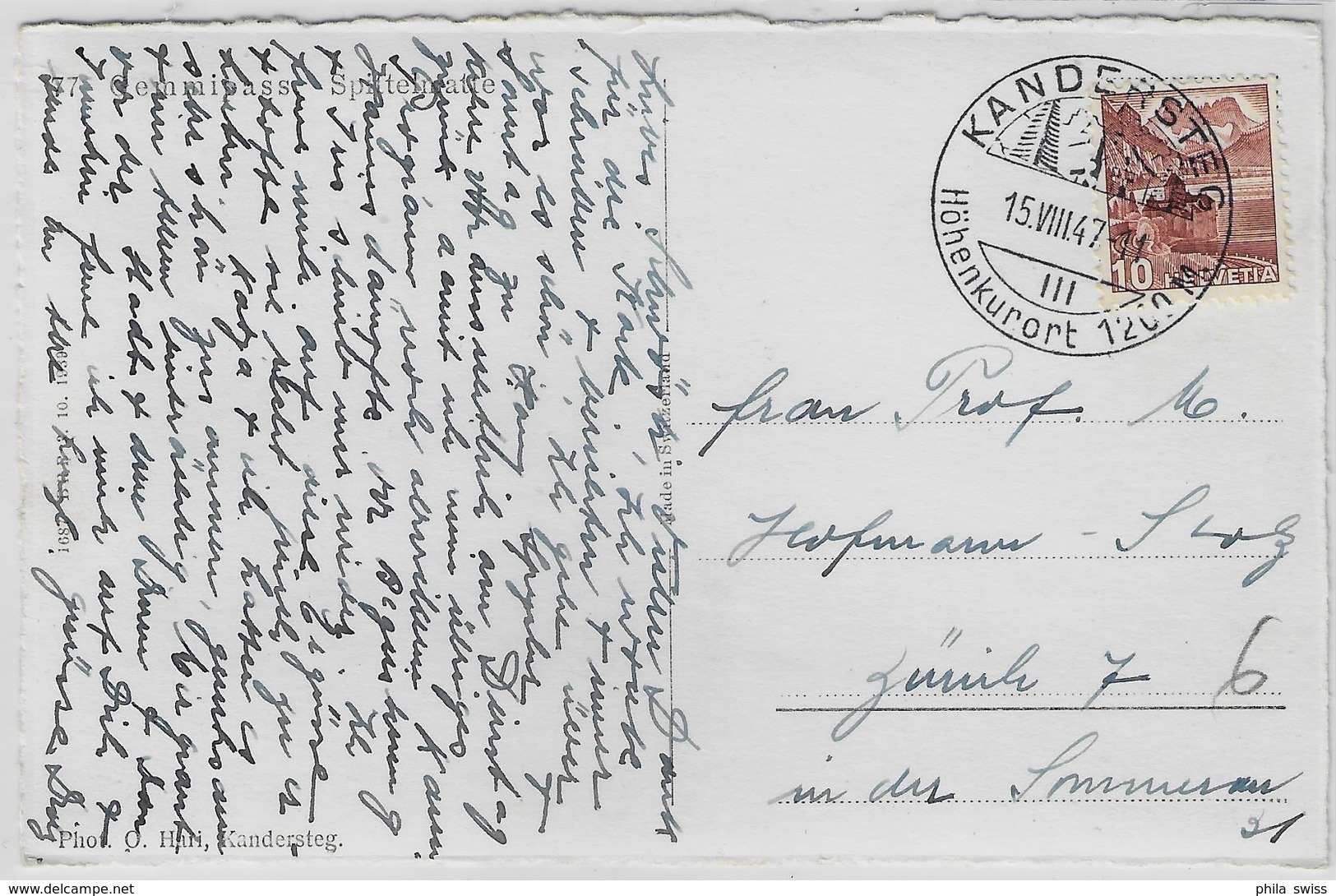 Kandersteg - Gemmipass Spittelmatte - Kandersteg