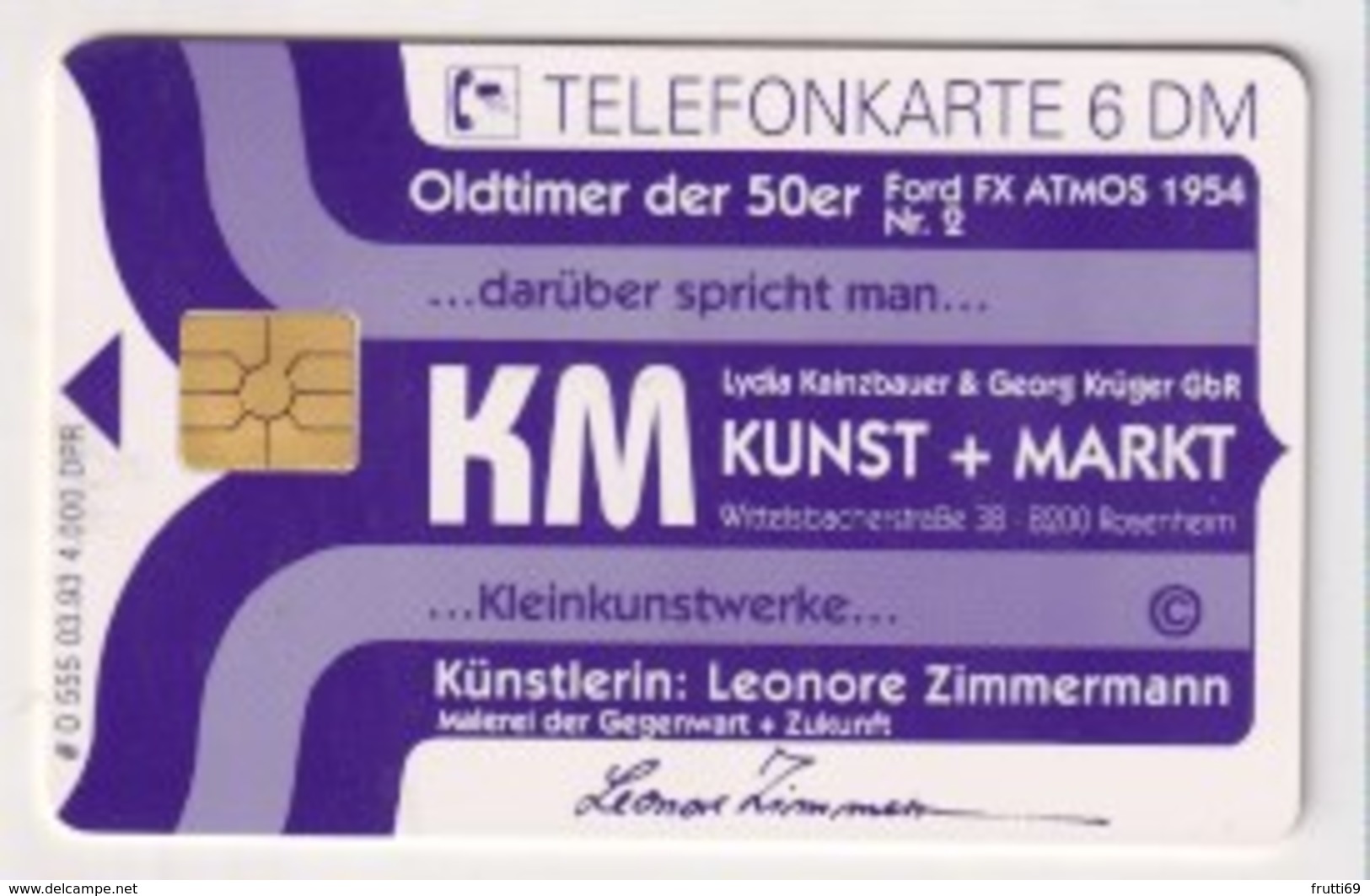 TK  25137 GERMANY - Chip O555 03.93 Kunst + Markt 4 000 Ex. MINT! - O-Series: Kundenserie Vom Sammlerservice Ausgeschlossen