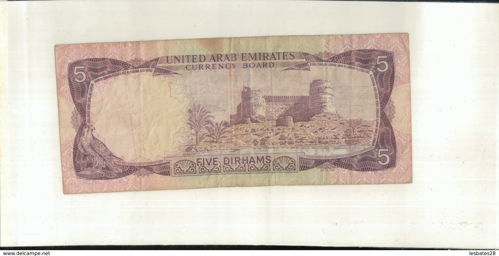 Billet  United Arab Emirates 5 Dirham Banknote ND (1973)   (Mai 2020  015) - Emirats Arabes Unis