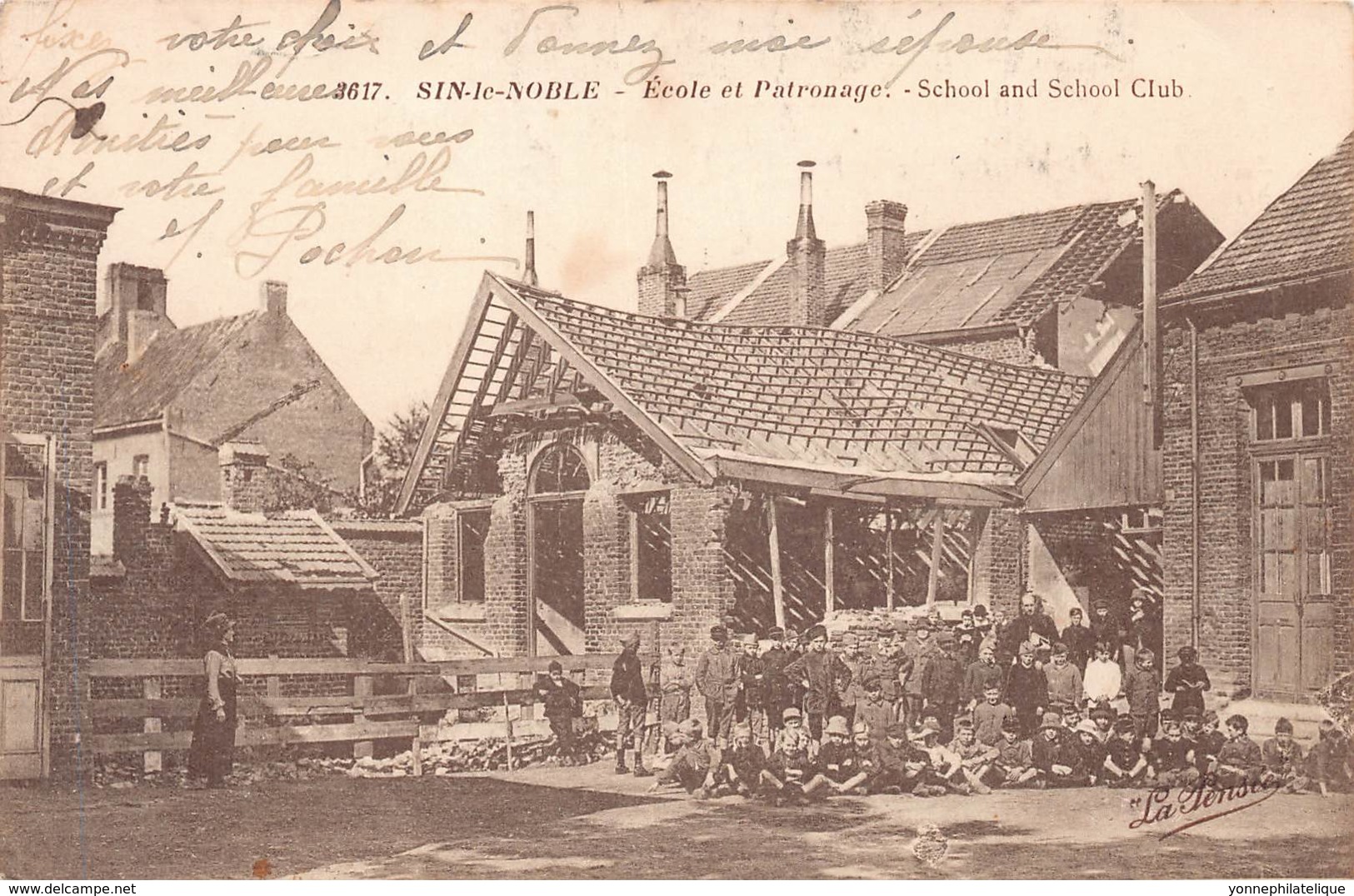 59 - NORD - SIN LE NOBLE - 10078 - école Et Patronnage - Sin Le Noble