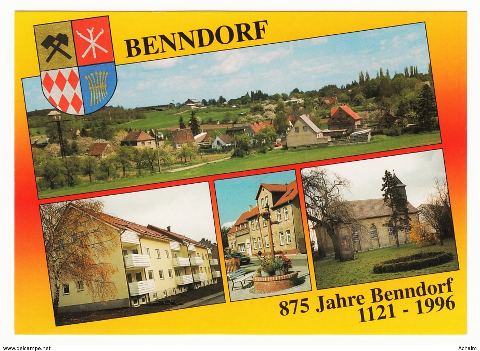 Benndorf - 875 Jahre Benndorf - Lkr. Mansfeld-Südharz - 4 Ansichten - Mansfeld
