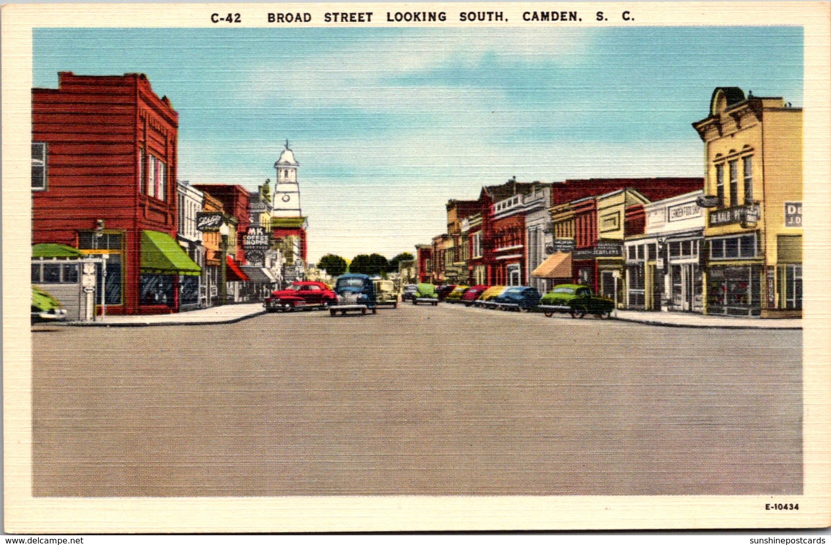 South Carolina Camden Broad Street Looking South - Camden